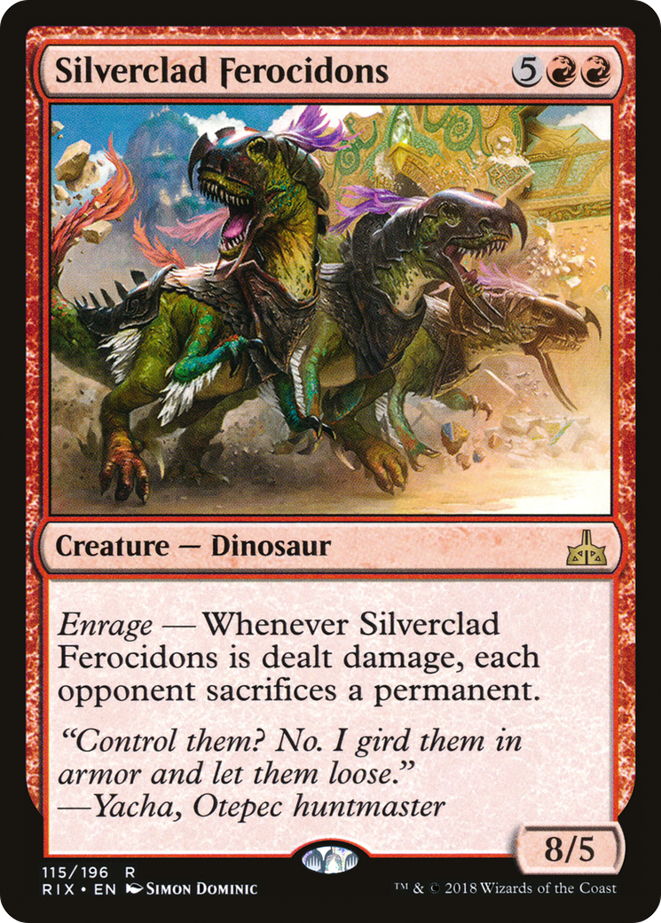 Silverclad Ferocidons (RIX-115) - Rivals of Ixalan