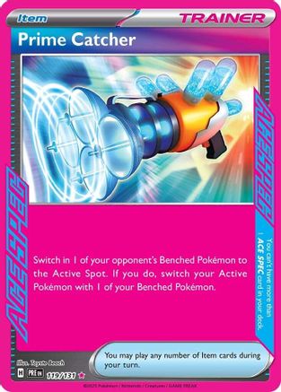 Prime Catcher 119/131 - Holofoil SV Prismatic Evolutions - ACE SPEC Rare