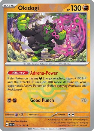 Okidogi (Poke Ball Pattern) 057/131 - Holofoil SV Prismatic Evolutions - Rare