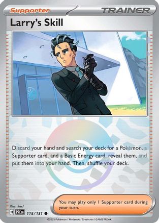 Larry's Skill 115/131 - Holofoil SV Prismatic Evolutions - Common