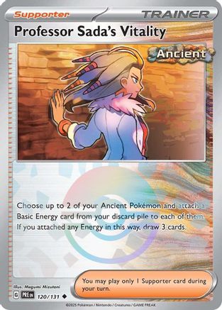 Professor Sada's Vitality (Poke Ball Pattern) 120/131 - Holofoil SV Prismatic Evolutions - Uncommon