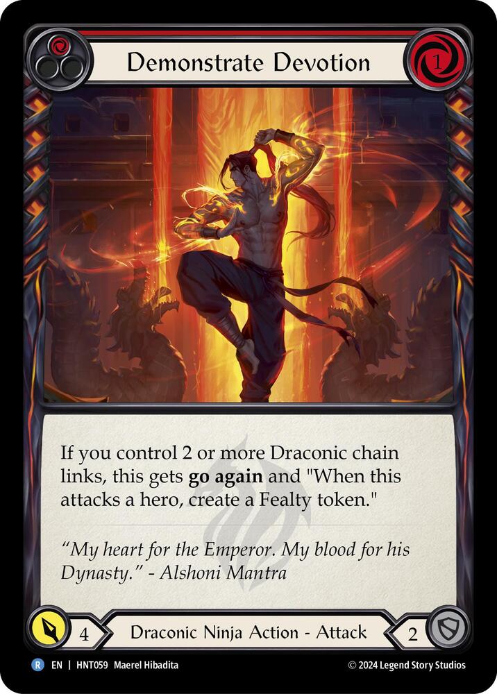 Demonstrate Devotion (Red) / Rare / HNT