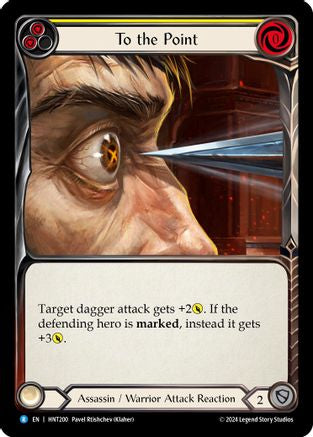 To the Point (Yellow) (HNT200) - The Hunted Rainbow Foil