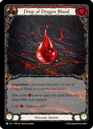 Drop of Dragon Blood (Extended Art) (HNT155) - The Hunted Rainbow Foil