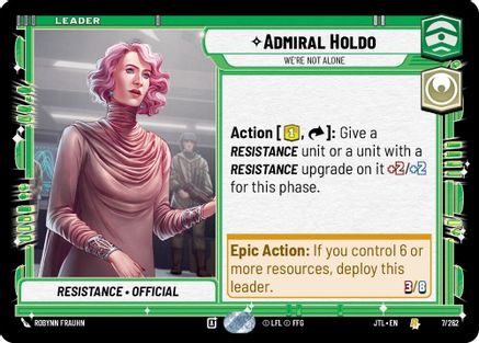 Admiral Holdo - We're Not Alone (007/262) - Jump to Lightspeed