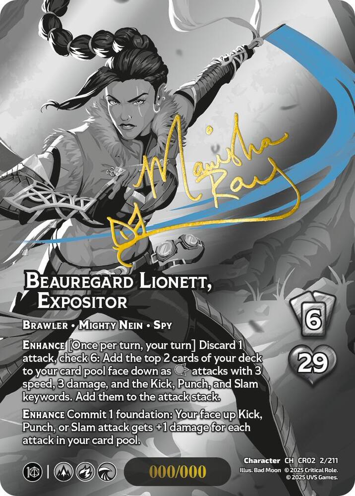 Beauregard Lionett, Expositor (Serial Numbered) 021/100