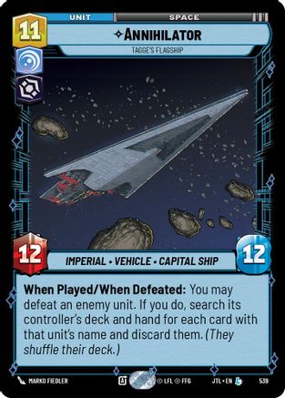 Annihilator - Tagge's Flagship (Foil) (539) - Jump to Lightspeed Foil
