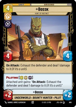 Bossk - Hunt By Instinct (Foil) (685) - Jump to Lightspeed Foil