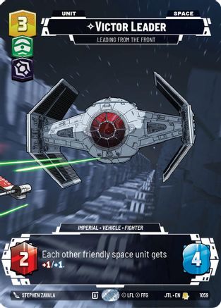 Victor Leader - Leading from the Front (Prestige Foil) (1059) - Jump to Lightspeed Foil