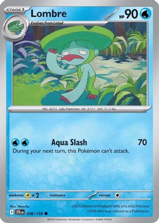 Lombre 036/159 - Reverse Holofoil SV09 Journey Together - Common
