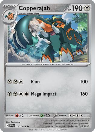 Copperajah 110/159 - Reverse Holofoil SV09 Journey Together - Uncommon