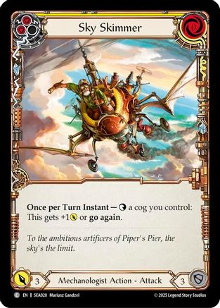 Sky Skimmer (Yellow) (SEA028) - High Seas Rainbow Foil