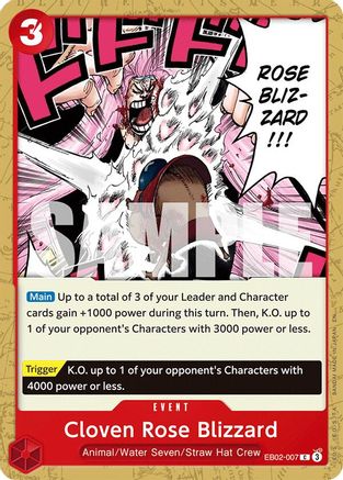 Cloven Rose Blizzard (EB02-007) - Extra Booster: Anime 25th Collection