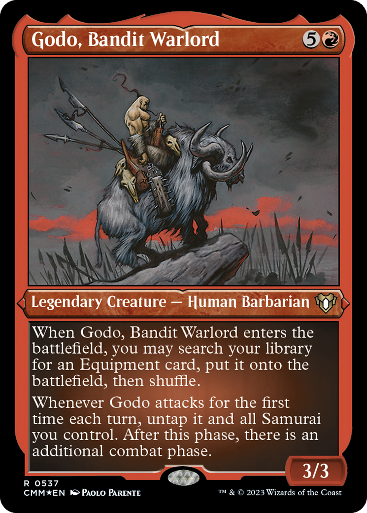 Godo, Bandit Warlord (CMM-537) - Commander Masters Etched Foil