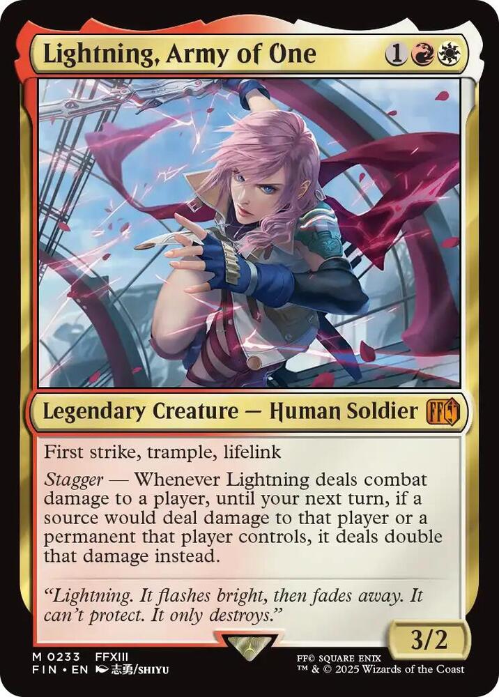 Lightning, Army of One / M / FIN