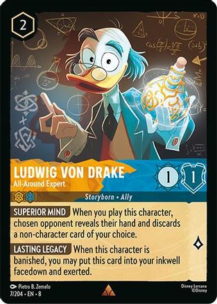 Ludwig Von Drake - All-Around Expert (7/204) - Reign of Jafar