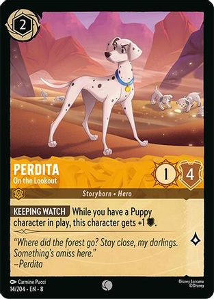 Perdita - On the Lookout (14/204) - Reign of Jafar Cold Foil