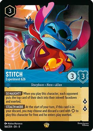 Stitch - Experiment 626 (166/204) - Reign of Jafar Cold Foil