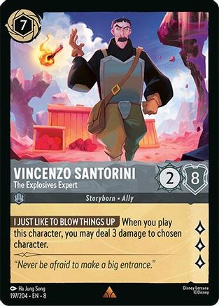 Vincenzo Santorini - The Explosives Expert (197/204) - Reign of Jafar Cold Foil