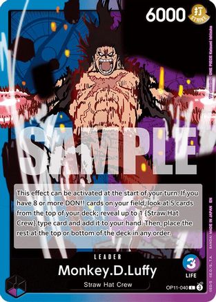 Monkey.D.Luffy (040) (OP11-040) - A Fist of Divine Speed