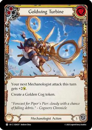 Goldwing Turbine (Yellow) (SEA037) - High Seas Rainbow Foil