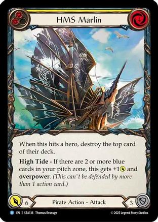 HMS Marlin (SEA136) - High Seas Rainbow Foil