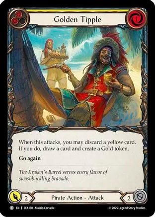 Golden Tipple (Yellow) (SEA160) - High Seas Rainbow Foil