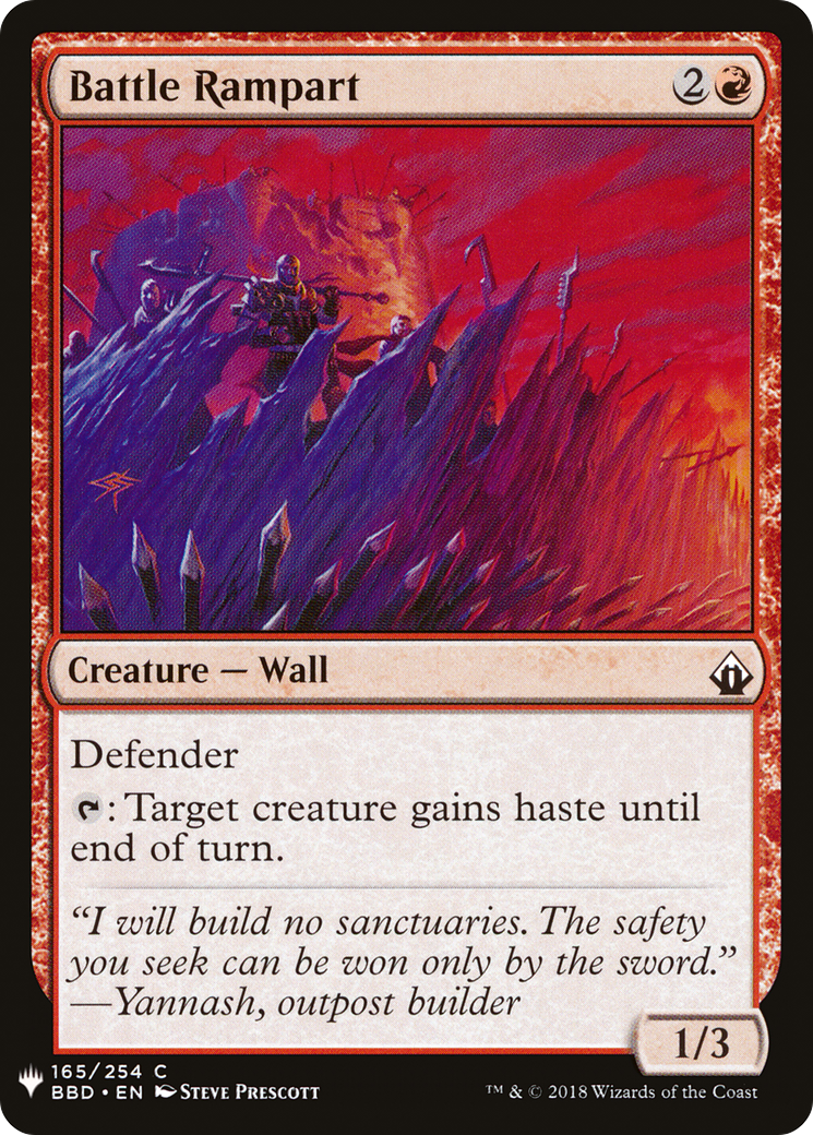 Battle Rampart (LIST-BBD-165) - The List