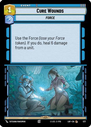 Cure Wounds (Foil) (577) - Legends of the Force Foil
