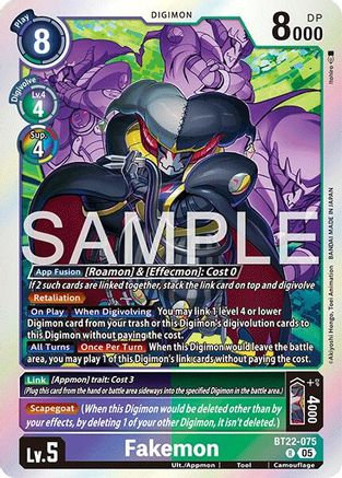 Fakemon (BT22-075) - Cyber Eden Foil