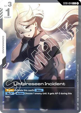 Unforeseen Incident (ST01-014) - Starter Deck 01 Heroic Beginnings