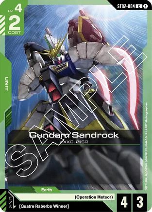 Gundam Sandrock (ST02-004) - Starter Deck 02 Wings of Advance