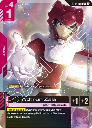Athrun Zala (C+) (ST04-011) - Starter Deck 04 SEED Strike Holofoil