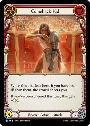 Comeback Kid (Red) (SUP027) - Super Slam Rainbow Foil