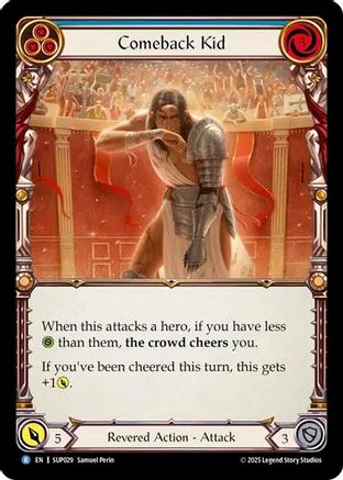 Comeback Kid (Blue) (SUP029) - Super Slam Rainbow Foil