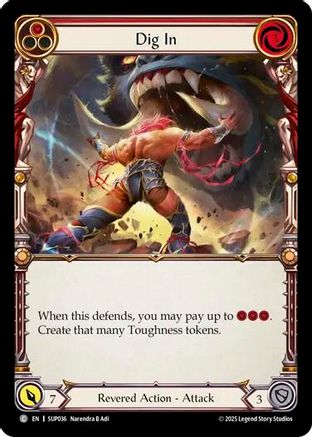 Dig In (Red) (SUP036) - Super Slam Rainbow Foil