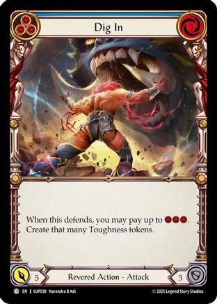 Dig In (Blue) (SUP038) - Super Slam Rainbow Foil