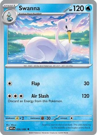 Swanna 026/086 SV White Flare - Uncommon