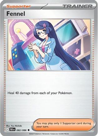 Fennel 082/086 - Reverse Holofoil SV Black Bolt - Uncommon