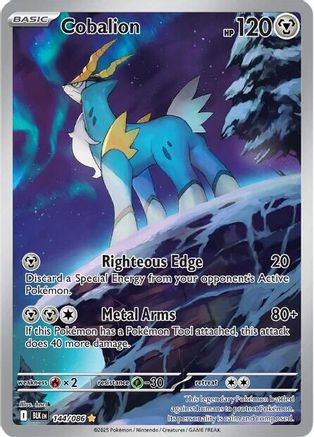 Cobalion 144/086 - Holofoil SV Black Bolt - Illustration Rare