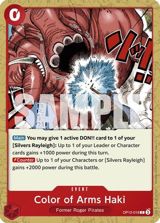 Color of Arms Haki (OP12-019) - Legacy of the Master