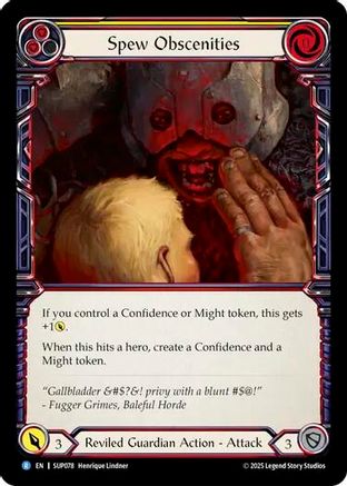 Spew Obscenities (SUP078) - Super Slam Rainbow Foil