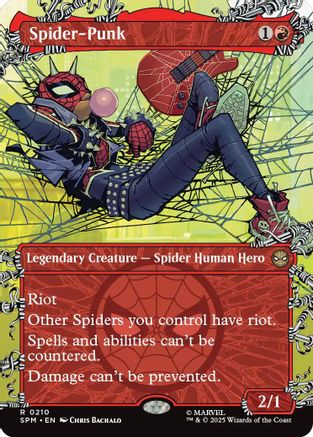 Spider-Punk (0210) (Borderless) (SPM-210) - Marvel's Spider-Man Foil