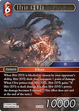 Ifrit (XVI) (26-003R) - Gunslinger in the Abyss Foil