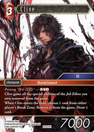 Clive (26-005H) - Gunslinger in the Abyss Foil