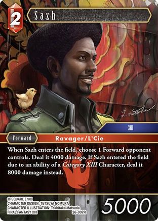 Sazh (26-007R) - Gunslinger in the Abyss Foil