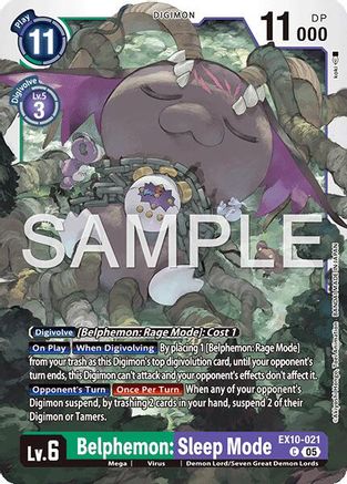 Belphemon: Sleep Mode (EX10-021) - Sinister Order