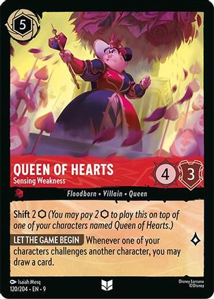 Queen of Hearts - Sensing Weakness (120/204) - Fabled