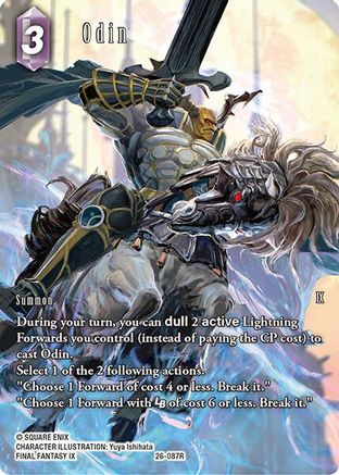 Odin (Full Art) (26-087R) - Gunslinger in the Abyss Foil
