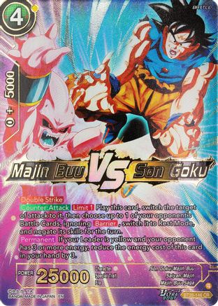 Majin Buu VS Son Goku (PRISMATIC CLASH) Foil